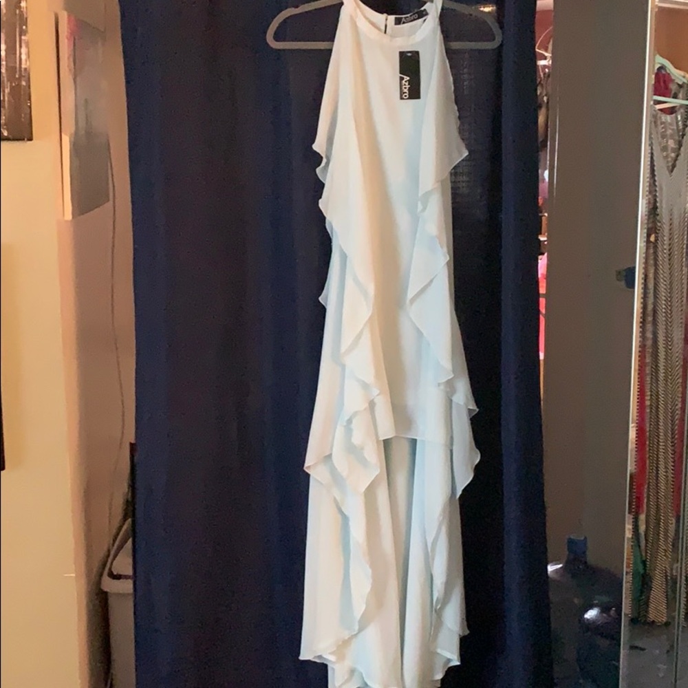 NWT Light aqua flowy dress